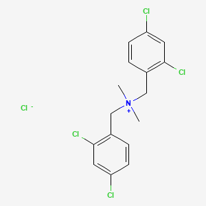 molecular formula C16H16Cl5N B15177692 Bis(2,4-dichlorobenzyl)dimethylammonium chloride CAS No. 97975-94-5