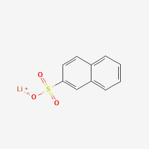 molecular formula C10H7LiO3S B15177694 Lithium naphthalene-2-sulphonate CAS No. 53754-48-6