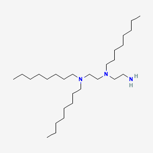 molecular formula C28H61N3 B15177734 N-(2-Aminoethyl)-N,N',N'-trioctylethylenediamine CAS No. 93839-43-1