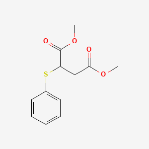 molecular formula C12H14O4S B15177747 Succinic acid, (phenylthio)-, dimethyl ester CAS No. 785-44-4