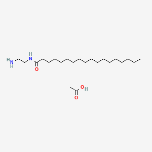 molecular formula C22H46N2O3 B15177767 N-(2-Aminoethyl)stearamide monoacetate CAS No. 94135-81-6