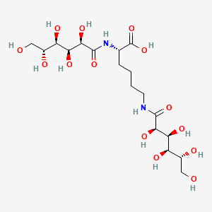 molecular formula C18H34N2O14 B15177779 N2,N6-Di-D-gluconoyl-L-lysine CAS No. 94071-02-0