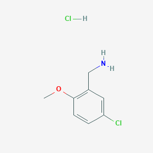 molecular formula C8H11Cl2NO B151778 (5-氯-2-甲氧基苯基)甲胺盐酸盐 CAS No. 350480-55-6