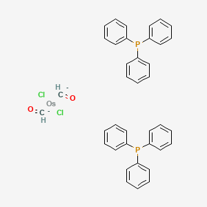 molecular formula C38H32Cl2O2OsP2-2 B15177801 Dicarbonyldichlorobis(triphenylphosphine)osmium CAS No. 16591-90-5
