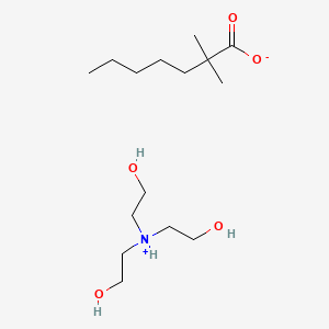 molecular formula C15H33NO5 B15177811 Tris(2-hydroxyethyl)ammonium dimethylheptanoate CAS No. 97259-94-4