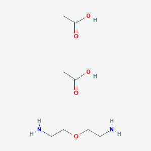 molecular formula C8H20N2O5 B15177823 acetic acid;2-(2-aminoethoxy)ethanamine CAS No. 1375090-12-2