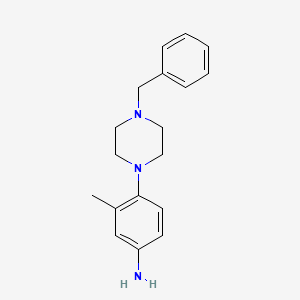 molecular formula C18H23N3 B1517783 4-(4-Benzylpiperazin-1-yl)-3-methylaniline CAS No. 1097161-95-9
