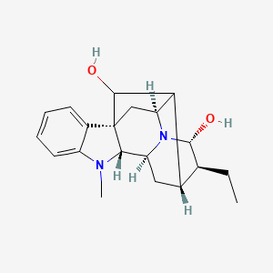 molecular formula C20H26N2O2 B15177870 Ajmalan-17(S),21alpha-diol CAS No. 509-37-5