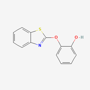 molecular formula C13H9NO2S B15177875 2-(2-Benzothiazolyloxy)phenol CAS No. 70216-96-5