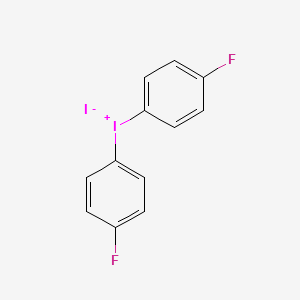 molecular formula C12H8F2I2 B15177899 Iodonium, bis(4-fluorophenyl)-, iodide CAS No. 1510-89-0