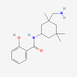 molecular formula C17H26N2O2 B15177959 N-(3-(Aminomethyl)-3,5,5-trimethylcyclohexyl)salicylamide CAS No. 94349-39-0