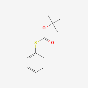 molecular formula C11H14O2S B15177984 Carbonothioic acid, O-(1,1-dimethylethyl) S-phenyl ester CAS No. 36760-43-7