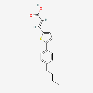 3-[5-(4-Butylphenyl)thiophen-2-yl]prop-2-enoic acid