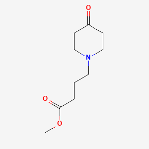 molecular formula C10H17NO3 B1517808 Methyl 4-(4-oxopiperidin-1-yl)butanoate CAS No. 1096321-89-9