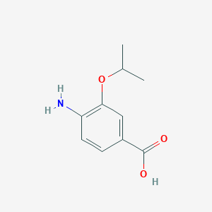 molecular formula C10H13NO3 B1517810 4-Amino-3-isopropoxybenzoic acid CAS No. 1096900-82-1