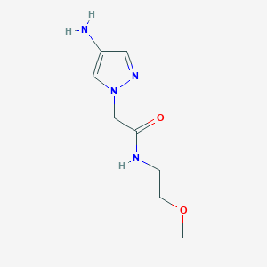 molecular formula C8H14N4O2 B1517813 2-(4-amino-1H-pyrazol-1-yl)-N-(2-methoxyethyl)acetamide CAS No. 1156725-92-6
