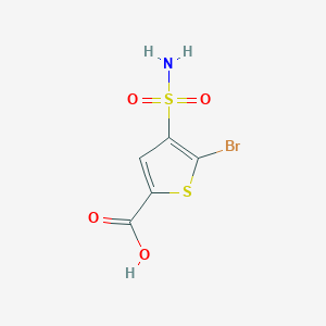 5-Bromo-4-sulfamoylthiophene-2-carboxylic acid