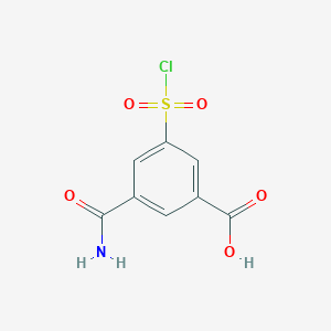 3-Carbamoyl-5-(chlorosulfonyl)benzoic acid
