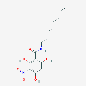 molecular formula C15H22N2O6 B151782 N-Octyl-3-nitro-2,4,6-trihydroxybenzamide CAS No. 126395-22-0