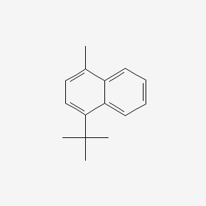 molecular formula C15H18 B15178215 1-(tert-Butyl)-4-methylnaphthalene CAS No. 84029-96-9