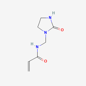 molecular formula C7H11N3O2 B15178227 N-((2-Oxoimidazolidin-1-yl)methyl)acrylamide CAS No. 86241-66-9