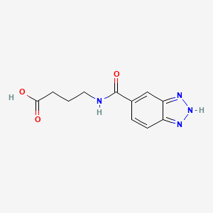 4-(1H-1,2,3-benzotriazol-5-ylformamido)butanoic acid