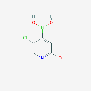 molecular formula C6H7BClNO3 B151783 (5-Chloro-2-methoxypyridin-4-YL)boronic acid CAS No. 475275-69-5