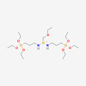 molecular formula C21H51N2O7Si3 B15178306 Ethoxymethyl-N,N'-bis(3-(triethoxysilyl)propyl)silanediamine CAS No. 80228-85-9