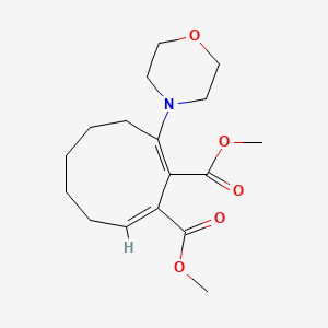 molecular formula C17H25NO5 B15178319 Dimethyl 3-(4-morpholinyl)-2,9-cyclononadiene-1,2-dicarboxylate CAS No. 93992-66-6