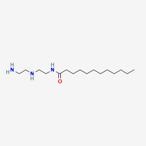 molecular formula C16H35N3O B15178334 N-[2-[(2-Aminoethyl)amino]ethyl]dodecanamide CAS No. 45244-49-3