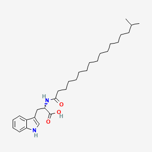 molecular formula C29H46N2O3 B15178340 N-(1-Oxoisooctadecyl)-L-tryptophan CAS No. 93982-08-2