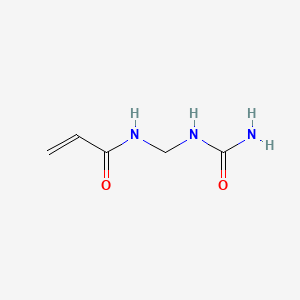 molecular formula C5H9N3O2 B15178344 N-[[(Aminocarbonyl)amino]methyl]acrylamide CAS No. 64437-72-5