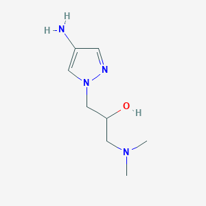 1-(4-amino-1H-pyrazol-1-yl)-3-(dimethylamino)propan-2-ol