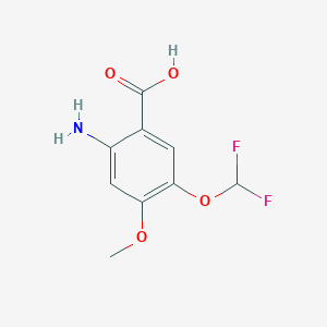 2-Amino-5-(difluoromethoxy)-4-methoxybenzoic acid