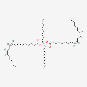 molecular formula C52H96O4Sn B15178371 Bis(octadeca-9(Z),12(Z)-dienoyloxy)dioctylstannane CAS No. 85938-53-0