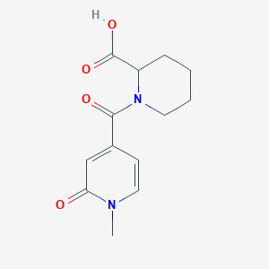 1-(1-Methyl-2-oxo-1,2-dihydropyridine-4-carbonyl)piperidine-2-carboxylic acid