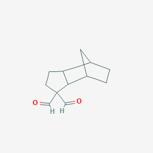 molecular formula C12H16O2 B15178433 Octahydro-4,7-methano-1H-indenedicarbaldehyde CAS No. 25896-97-3