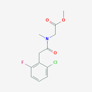 methyl 2-[2-(2-chloro-6-fluorophenyl)-N-methylacetamido]acetate