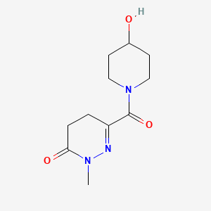 6-(4-Hydroxypiperidine-1-carbonyl)-2-methyl-2,3,4,5-tetrahydropyridazin-3-one