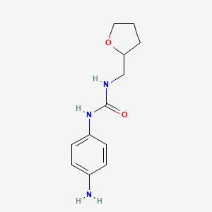 1-(4-Aminophenyl)-3-(oxolan-2-ylmethyl)urea