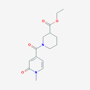 Ethyl 1-(1-methyl-2-oxo-1,2-dihydropyridine-4-carbonyl)piperidine-3-carboxylate