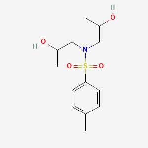 molecular formula C13H21NO4S B15178492 N,N-Bis(2-hydroxypropyl)-p-toluenesulphonamide CAS No. 83846-81-5