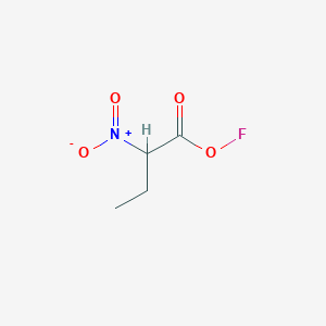 molecular formula C4H6FNO4 B151785 Hypofluorous acid 2-nitrobutyryl ester CAS No. 125973-30-0