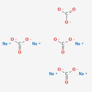 molecular formula C4Na5O12-3 B15178597 pentasodium;tetracarbonate CAS No. 13363-41-2