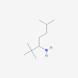 2,2,6-Trimethylheptan-3-amine