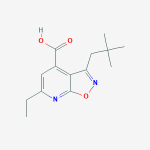 3-(2,2-Dimethylpropyl)-6-ethyl-[1,2]oxazolo[5,4-b]pyridine-4-carboxylic acid