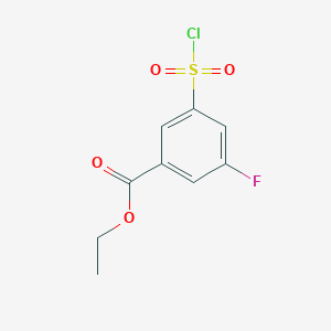 Ethyl 3-(chlorosulfonyl)-5-fluorobenzoate