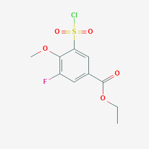 Ethyl 3-(chlorosulfonyl)-5-fluoro-4-methoxybenzoate
