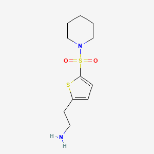 2-[5-(Piperidine-1-sulfonyl)thiophen-2-yl]ethan-1-amine