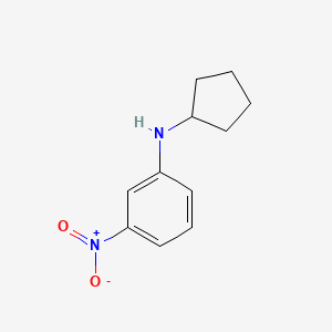 molecular formula C11H14N2O2 B1517877 N-cyclopentyl-3-nitroaniline CAS No. 1153353-96-8
